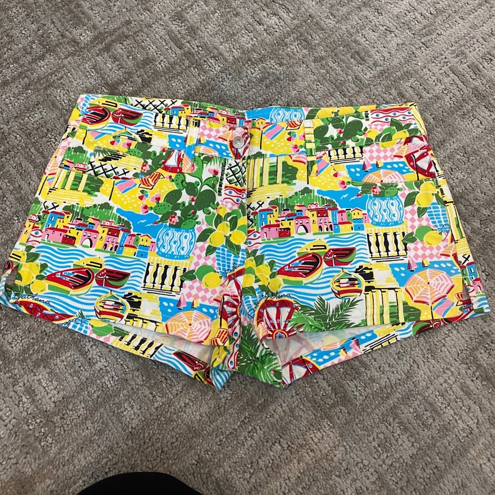 Dolce & gabbana printed denim beach shorts